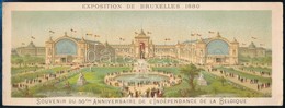 1880 Brüsszel Világkiállítás Litografált Nyomtatvány / Bruxelles Expo Litho Label 22x9 Cm - Non Classificati