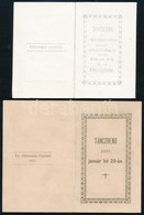 1886-1887 2 Db Táncrend, Az Egyik Szabadkai - Non Classificati