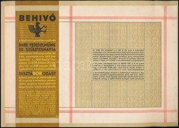 1939 'Behívó', Humoros Születésnapi Meghívó - Non Classificati