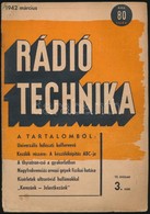 1941-1942 Rádiótechnika, 2 Db,  VI. évf. 5., VII. évf. 3. Sz. - Non Classificati