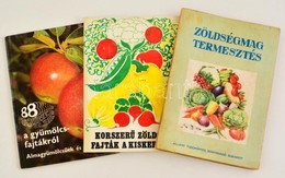 3 Db Könyv Zöldség és Gy?molcs Termesztésr?l, Kertészkedésr?l - Non Classificati