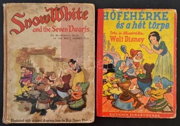 2 Db Walt Disney Könyv: Snow White And The Seven Dwarfs (London - Glasgow, é. N., Collins). Kappel Hilda (?-?), Basilide - Non Classificati