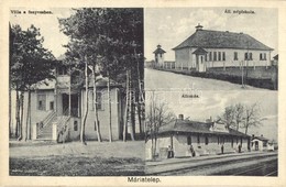 T2 Balatonfenyves, Máriatelep, Villa A Fenyvesben, Állami Népiskola, Vasútállomás - Non Classificati