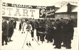 * T2/T3 1934 Besztercebánya; Banská Bystrica; Síverseny, Síel?k A Startnál, Téli Sport / Ski Race, Skiers At The Start L - Non Classificati
