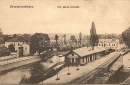 T3 Besztercebánya-Szentjános, Banská Bystrica Mesto; Szent János Vasútállomás. Havelka József Kiadása / Bahnhof / Railwa - Non Classificati