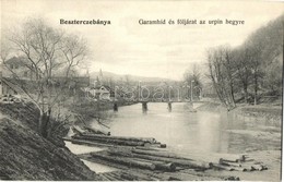 ** T1 Besztercebánya, Banská Bystrica; Garam Híd, Feljárat Az Urpin-hegyre, Faúsztatás / Bridge On River Hron, Path To U - Non Classificati