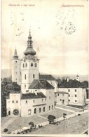 * T2/T3 1916 Besztercebánya, Banská Bystrica; Mátyás Tér, égi Vár, Templom. Ivánszky Elek Kiadása / Square, Old Castle,  - Non Classificati