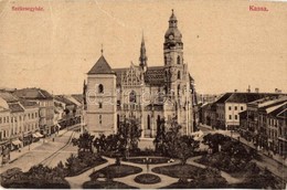 T2/T3 Kassa, Kosice; Székesegyház, Villamos, Jelinek üzlete. Divald Károly Kiadása / Cathedral, Tram, Shops (EK) - Non Classificati