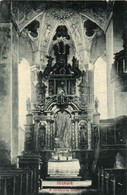 ** T2/T3 Késmárk, Kezmarok; A Várkápolna Belseje. W. L. Bp. 2895. / Castle Chapel Interior (apró Szakadás / Tiny Tear) - Non Classificati