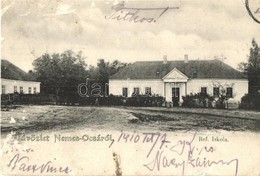 T3 1910 Nemesócsa, Zemianska Olca; Református Iskola / Calvinist School (felületi Sérülés / Surface Damage) - Non Classificati