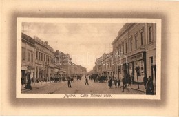 ** T1 Nyitra, Nitra; Tóth Vilmos Utca, Borbély (?) Gyula üzlete / Street View With Shops - Non Classificati