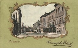T2/T3 1908 Pozsony, Pressburg, Bratislava; Utcakép, állami Fels?bb Leányiskola / Street View With Girl School. Art Nouve - Non Classificati