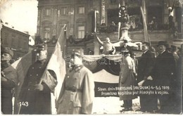 * T2 1919 Pozsony, Pressburg, Bratislava, Prespurk; Cseh-szlovák Légió Felvonulása Február 4-én és 5-én, Písecky Kapitán - Non Classificati