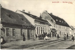 T2/T3 1916 Sasvár, Sastín, Mária Sasvár, Maria-Schlossberg; Baross Utca, Fischer Jakab üzlete, Krajcsovics Ferenc üzlete - Non Classificati