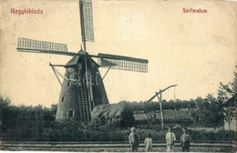 * T3/T4 1909 Nagykikinda, Kikinda; Szélmalom. W.L. Bp. 2138. / Windmill (r) - Non Classificati