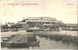 T2 1911 Újvidék, Novi Sad; Pétervárad Vár, Hajóhíd / Peterwardein / Petrovaradin Castle, Pontoon Bridge - Non Classificati
