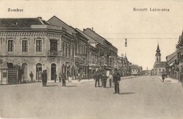 T2 Zombor, Sombor; Kossuth Lajos Utca, Falcione Gyula üzlete / Street View With Shop - Non Classificati