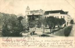 T2/T3 1902 Savanyúkút, Sauerbrunn; Bellevue Szálloda, étterem és Kávéház / Hotel, Restaurant And Cafe - Non Classificati