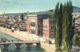 * T3 Sarajevo, Rathaus / Gradska Vijecnica / Town Hall, Tram, Bridge. Simon Kattan Nr. 38. (ázott Sarok / Wet Corner) - Non Classificati