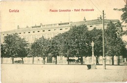 T3 Gorizia, Görz, Gorica; Piazza Ginnastica, Hotel Meidionale / Square, Hotel Südbahn. W.L. Bp. (EK) - Non Classificati