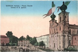 ** T2 Gorizia, Görz, Gorica; Piazza Grande, Chiesa Di S. Ignazio / Square, Church - Non Classificati