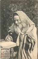 * T2/T3 Üdvözlet Munkácsról! Olvasó Rabbi. S. M. P. Kraków Deposé 1909. 59. Judaika / Greetings From Mukacevo! Rabbi. Ju - Non Classificati