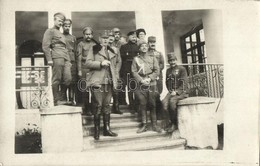 ** T1/T2 Els? Világháborús Osztrák, Magyar, Német, Szerb és Orosz Katonatisztek, Csoportkép / WWI Austrian, Hungarian, G - Non Classificati