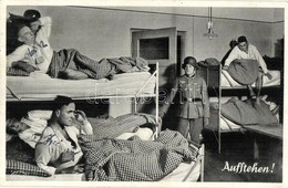 T2 1937 Aufstehen! Unser Heer / German NS Sodliers In Bed. So. Stpl - Non Classificati