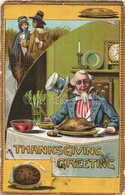 ** T2/T3 Thanksgiving Greeting Card, Emb. Litho (EB) - Non Classificati