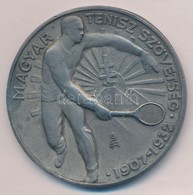 1947. 'Magyar-Orosz-Lawn Tennis Szövetség 1907-1932' Fém Tenisz Díjérem. Szign.: AFA(?) (59mm) T:2 - Non Classificati
