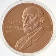 Ifj. Szlávics László (1959-) 2011. 'Nagy Magyarok / Eötvös Lóránd 1848-1919' Aranyozott Cu Emlékérem (40mm) T:PP - Non Classificati