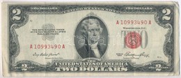 Amerikai Egyesült Államok 1953-1957 (1953). 2$ Piros Pecséttel, 'Ivy Baker Priest - George Humphrey' T:III 
USA 1953-195 - Non Classificati