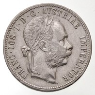 Ausztria 1879. 1Fl Ag 'Ferenc József' T:1-,2 Apró Ph. / Austria 1879. 1 Florin Ag 'Franz Joseph' C:AU,XF Tiny Edge Error - Non Classificati