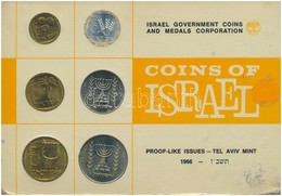 Izrael 1966. 1a-1L (6xklf)  Forgalmi Sor Sérült Karton Dísztokban Tokban T:1,1-
Israel 1966. 1 Agora - 1 Lira (6xdiff) C - Non Classificati