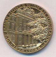Ausztria 1988. '150 Jahre Münze Wien Am Heumarkt 1838-1988 / Ferdinand I Kaiser V. Österreich' Aranyozott Fém Emlékérem  - Non Classificati