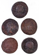 5db-os Vegyes Római Rézpénz Tétel A Kr. U. IV. Századból T:2-,3
5pcs Of Roman Copper Coins From The 4th Century AD C:VF, - Non Classificati