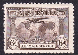 Australia SG 139 1931 Kingsford Smith's Flights,6d Sepia, Mint Hinged - Ongebruikt