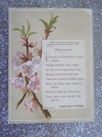 BIRTHDAY / POEME BY FRANCES RIDLEY HAVERGAL / JOLIE CARTE / WARD & CO - A Systèmes
