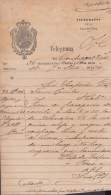 TELEG-234 CUBA SPAIN ESPAÑA. LG-1306. TELEGRAPH TELEGRAM TELEGRAMA 1874 RAILROAD INFORMATION. - Telegraphenmarken