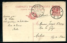 Italie - Entier Postal De Susa Pour La France En 1916 - Ref J41 - Postwaardestukken