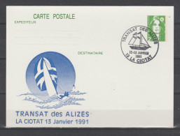 La Ciotat =  Transat Des Alizés Le 13 Janvier 1991 - AK Mit Aufdruck (vor 1995)