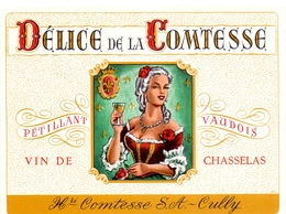 Etiket Etiquette - Vin - Wijn - Délice De La Comtesse - S.A. - Cully - Unclassified