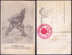 ITALIA - AUSTRIA K.u.K Feldpost  72. - TIROL  BOZEN  FRONT - Art Card - 1916 - Propagande De Guerre