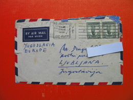 AIR MAIL FROM MELBOURNE TO LJUBLJANA - Lettres & Documents