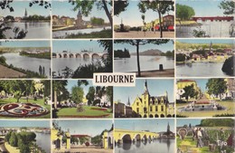 LIBOURNE. - Multivues. Cpsm 9x14 - Libourne