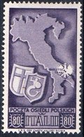 ITALIA, ITALY, OCCUPAZIONE, CORPO POLACCO, 1946, FRANCOBOLLO NUOVO (MLH*) Un. 22    Sas. 22 - 1946-47 Zeitraum Corpo Polacco