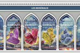 DJIBOUTI 2018 MNH** Minerals Mineralien Mineraux M/S - OFFICIAL ISSUE - DH1824 - Minéraux