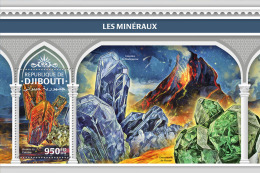 DJIBOUTI 2018 MNH** Minerals Mineralien Mineraux S/S - OFFICIAL ISSUE - DH1824 - Minéraux