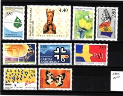ANDORRE Lot 1995 Faciale N**  C275 - Collections
