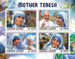 SIERRA LEONE 2018 MNH** Mother Teresa Mutter Teresa Mere Teresa M/S - OFFICIAL ISSUE - DH1824 - Mother Teresa